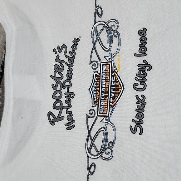 HARLEY DAVIDSON MOTORCYCLE 2010-2012 STUDDED BAR & SHIELD WINGS TEE-SHIRT LARGE - Picture 14 of 16